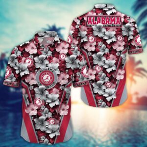 NCAA Alabama Crimson Tide Hawaiian Shirt Tropics Team Pride For Fans