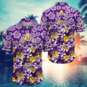 NCAA Albany Great Danes Hawaiian Shirt Campus Cool Hawaiian Threads For Fans