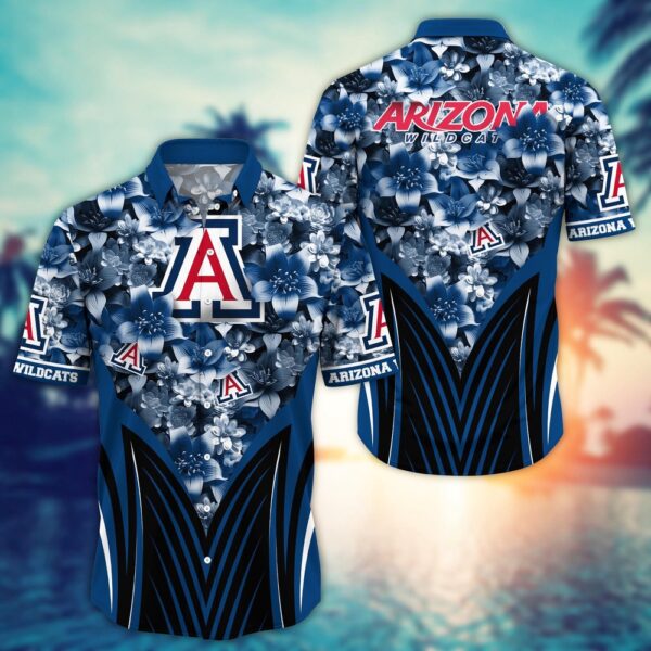 NCAA Arizona Wildcats Hawaiian Shirt College Bloom Burst For Fans