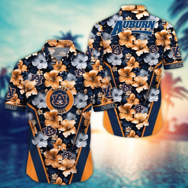 NCAA Auburn Tigers Hawaiian Shirt Tropics Team Pride For Fans