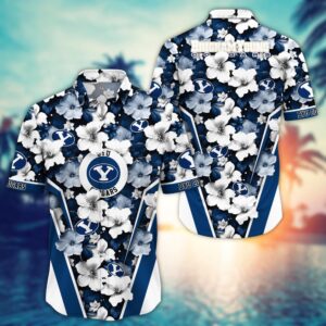 NCAA BYU Cougars Hawaiian Shirt Team Spirit Blossoms For Fans