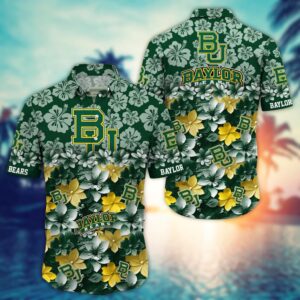 NCAA Baylor Bears Hawaiian Shirt End Zone Elegance NCAA Style For Fans