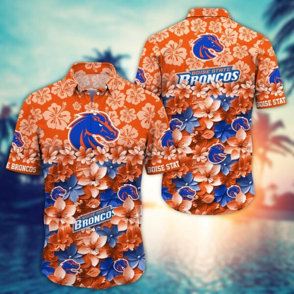 NCAA Boise State Broncos Hawaiian Shirt College Spirit Hawaiian Vibes For Fans