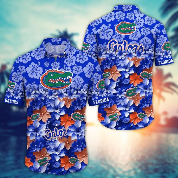 NCAA Florida Gators Hawaiian Shirt End Zone Elegance NCAA Style For Fans