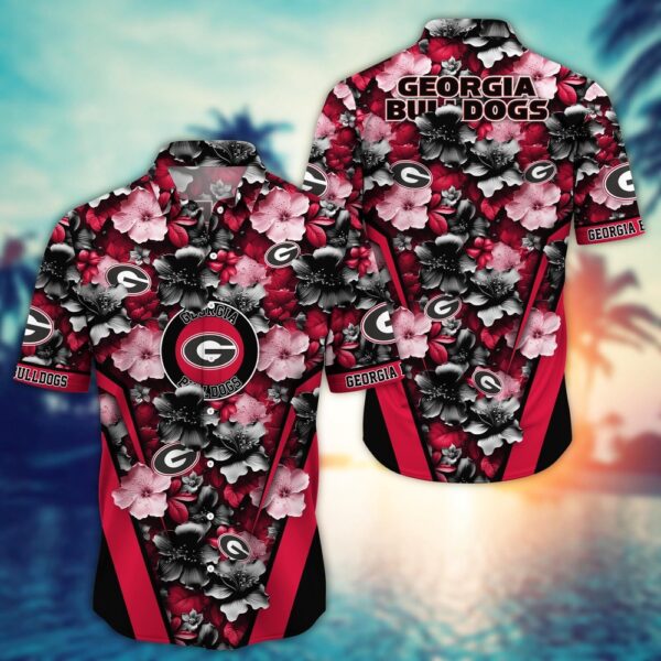 NCAA Georgia Bulldogs Hawaiian Shirt Tropics Team Pride For Fans