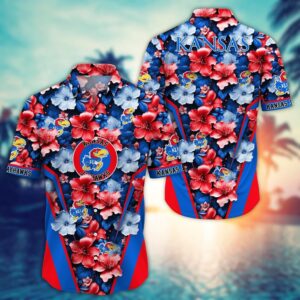 NCAA Kansas Jayhawks Hawaiian Shirt…