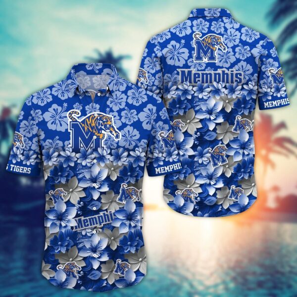 NCAA Memphis Tigers Hawaiian Shirt College Spirit Hawaiian Vibes For Fans