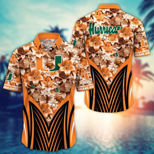 NCAA Miami Hurricanes Hawaiian Shirt Touchdown Trends For Fans