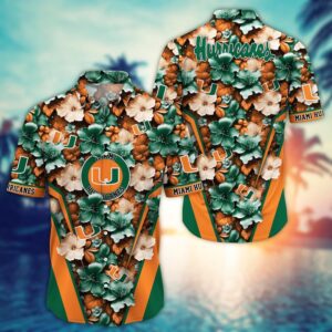 NCAA Miami Hurricanes Hawaiian Shirt…