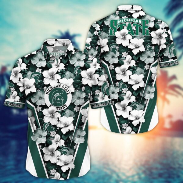 NCAA Michigan State Spartans Hawaiian Shirt Tropics Team Pride For Fans