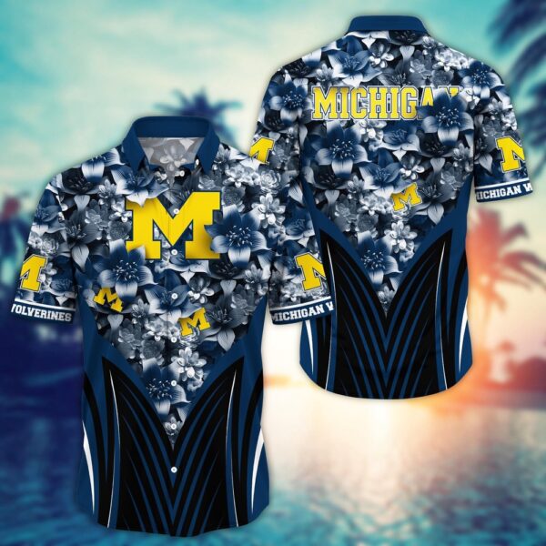 NCAA Michigan Wolverines Hawaiian Shirt Campus Breeze For Fans