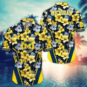 NCAA Michigan Wolverines Hawaiian Shirt…