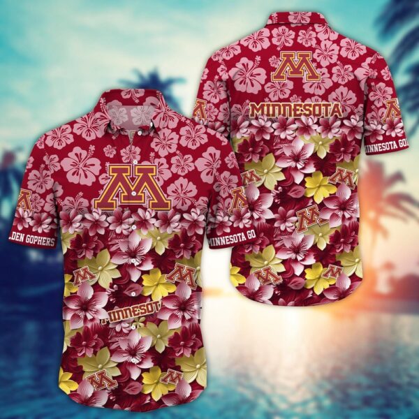 NCAA Minnesota Golden Gophers Hawaiian Shirt Campus Cool Hawaiian Threads For Fans