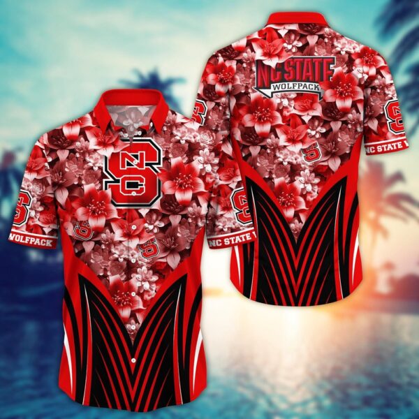 NCAA NC State Wolfpack Hawaiian Shirt College Bloom Burst For Fans