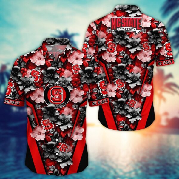 NCAA NC State Wolfpack Hawaiian Shirt Team Spirit Blossoms For Fans