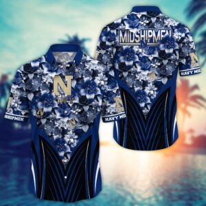 NCAA Navy Midshipmen Hawaiian Shirt…