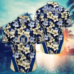 NCAA Navy Midshipmen Hawaiian Shirt…