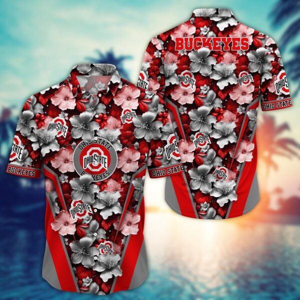 NCAA Ohio State Buckeyes Hawaiian Shirt Tropics Team Pride For Fans