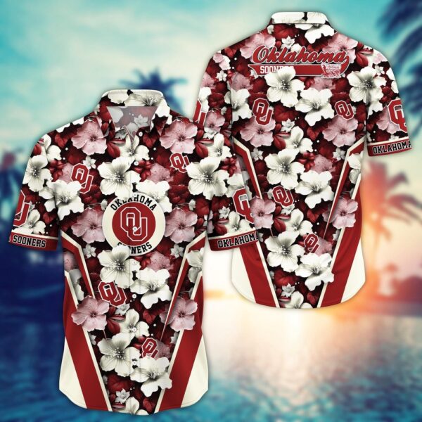 NCAA Oklahoma Sooners Hawaiian Shirt Tropics Team Pride For Fans