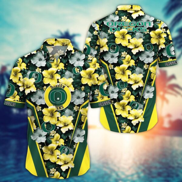 NCAA Oregon Ducks Hawaiian Shirt Hawaiian Glory For Fans