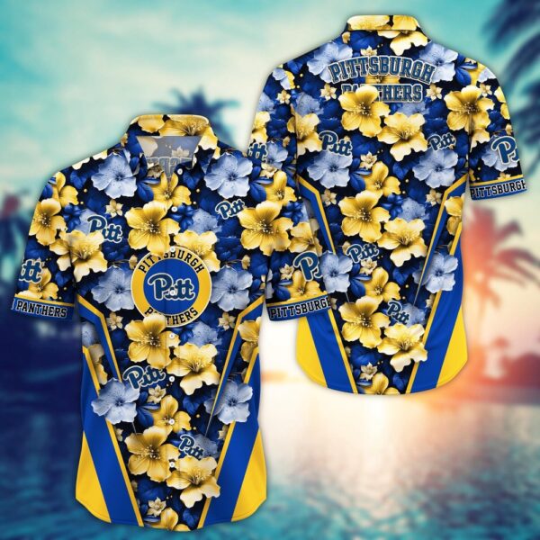 NCAA Pittsburgh Panthers Hawaiian Shirt Team Spirit Blossoms For Fans