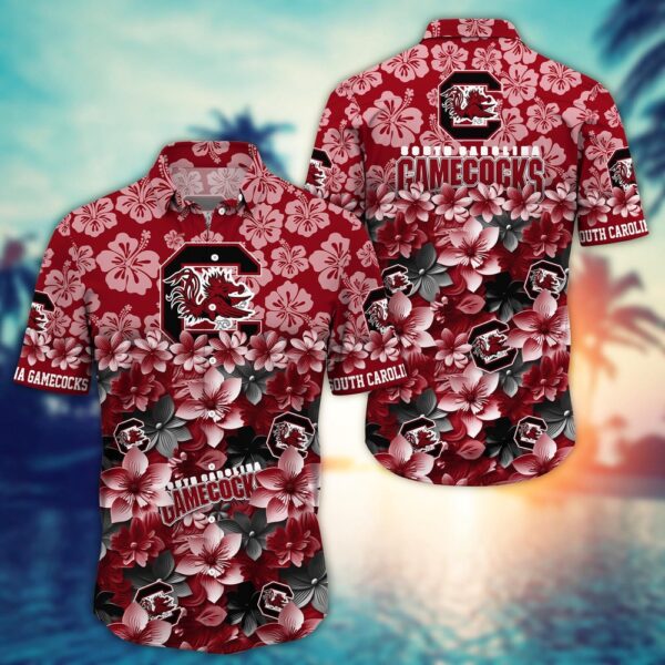 NCAA South Carolina Gamecocks Hawaiian Shirt College Spirit Hawaiian Vibes For Fans