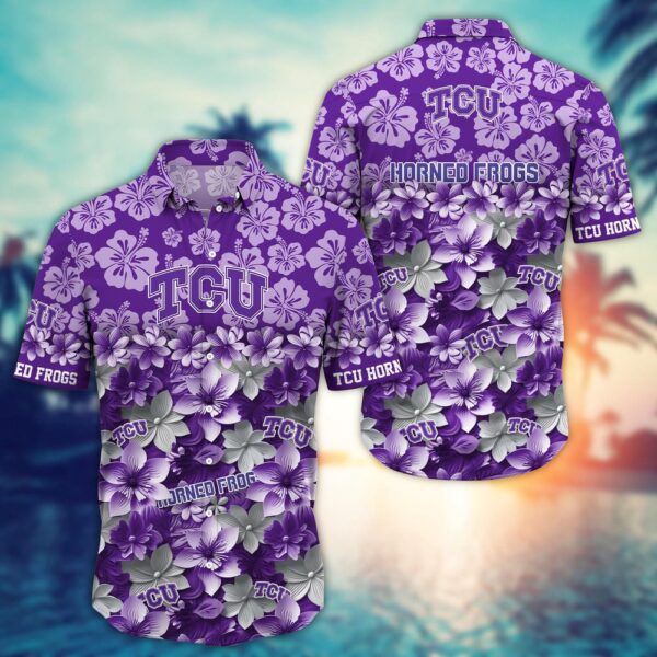 NCAA TCU Horned Frogs Hawaiian Shirt College Spirit Hawaiian Vibes For Fans