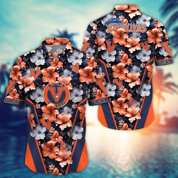 NCAA Virginia Cavaliers Hawaiian Shirt Team Spirit Blossoms For Fans