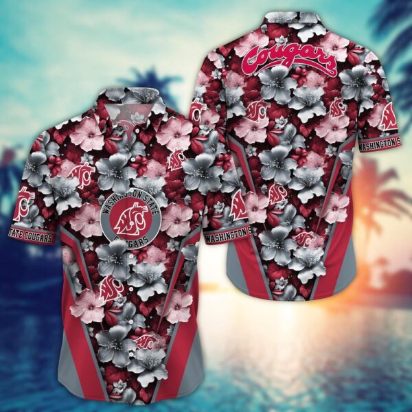 NCAA Washington State Cougars Hawaiian Shirt Tropics Team Pride For Fans