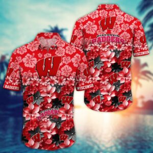 NCAA Wisconsin Badgers Hawaiian Shirt…