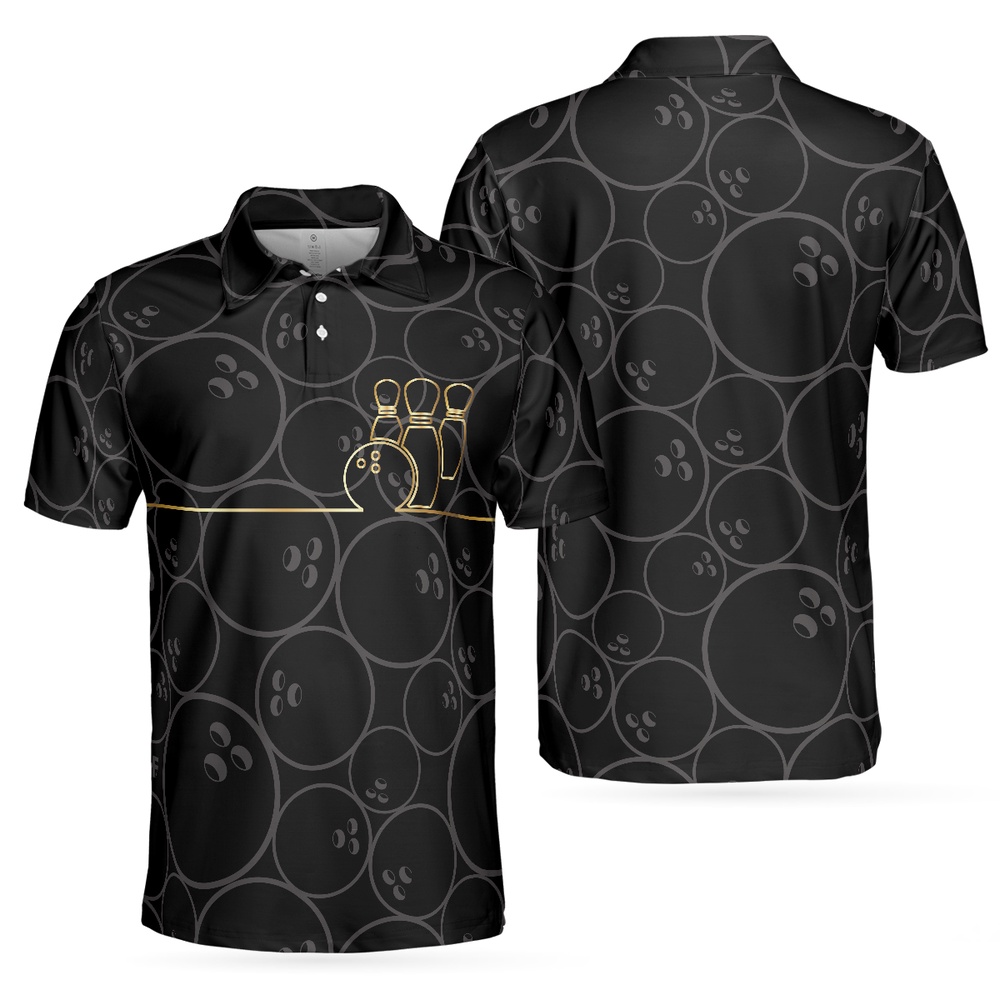 Bowling Pattern And Golden Polo…