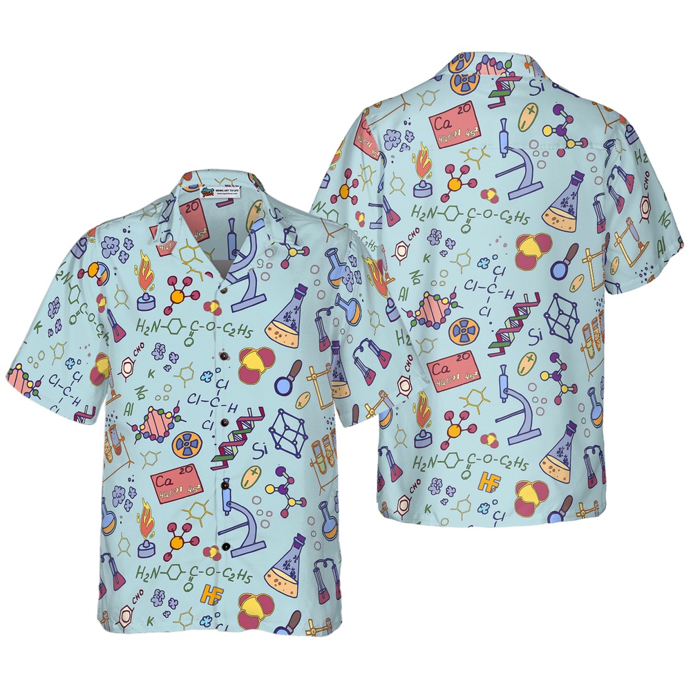 Chemistry Teacher Pattern Hawaiian Shirt