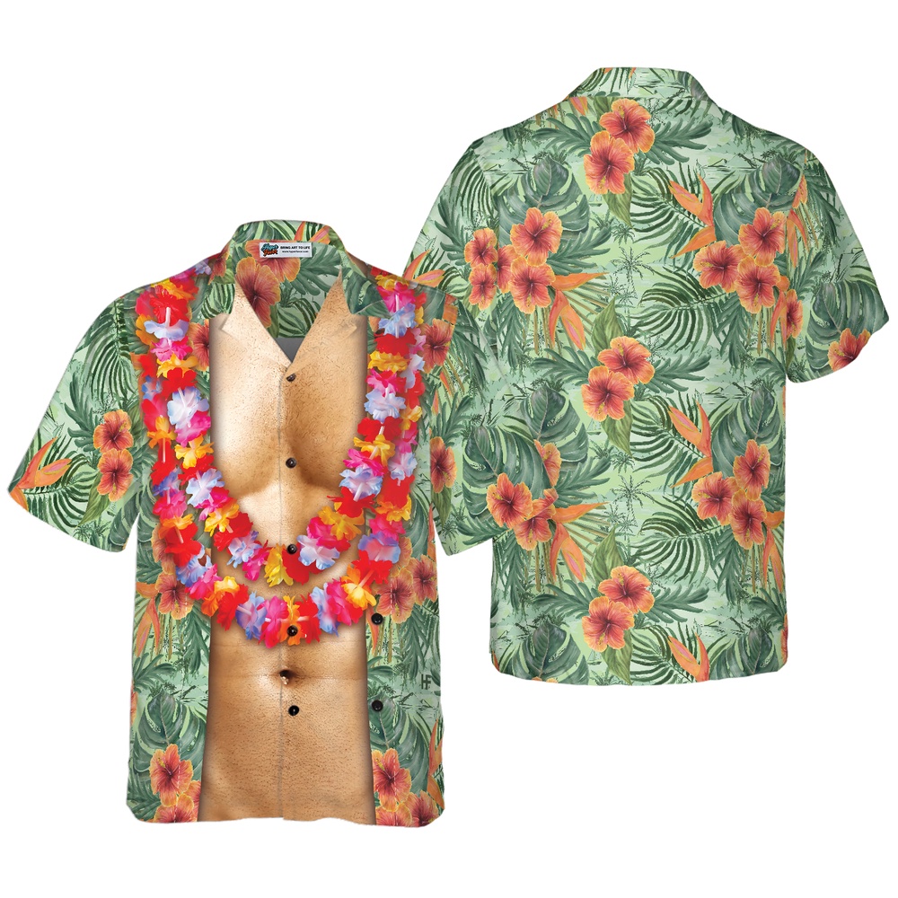 Funny Aloha Tropical Flowers Costume…