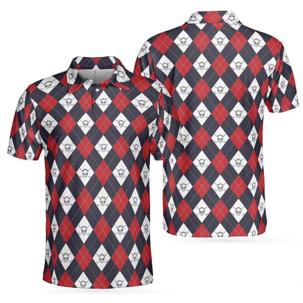 Golf Argyle Skull Short Sleeve…