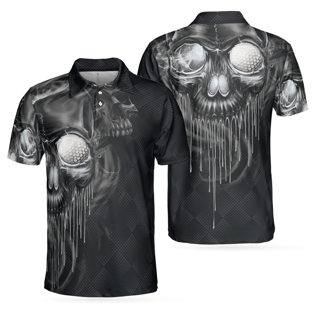 Golf Skull And Smoke Polo…