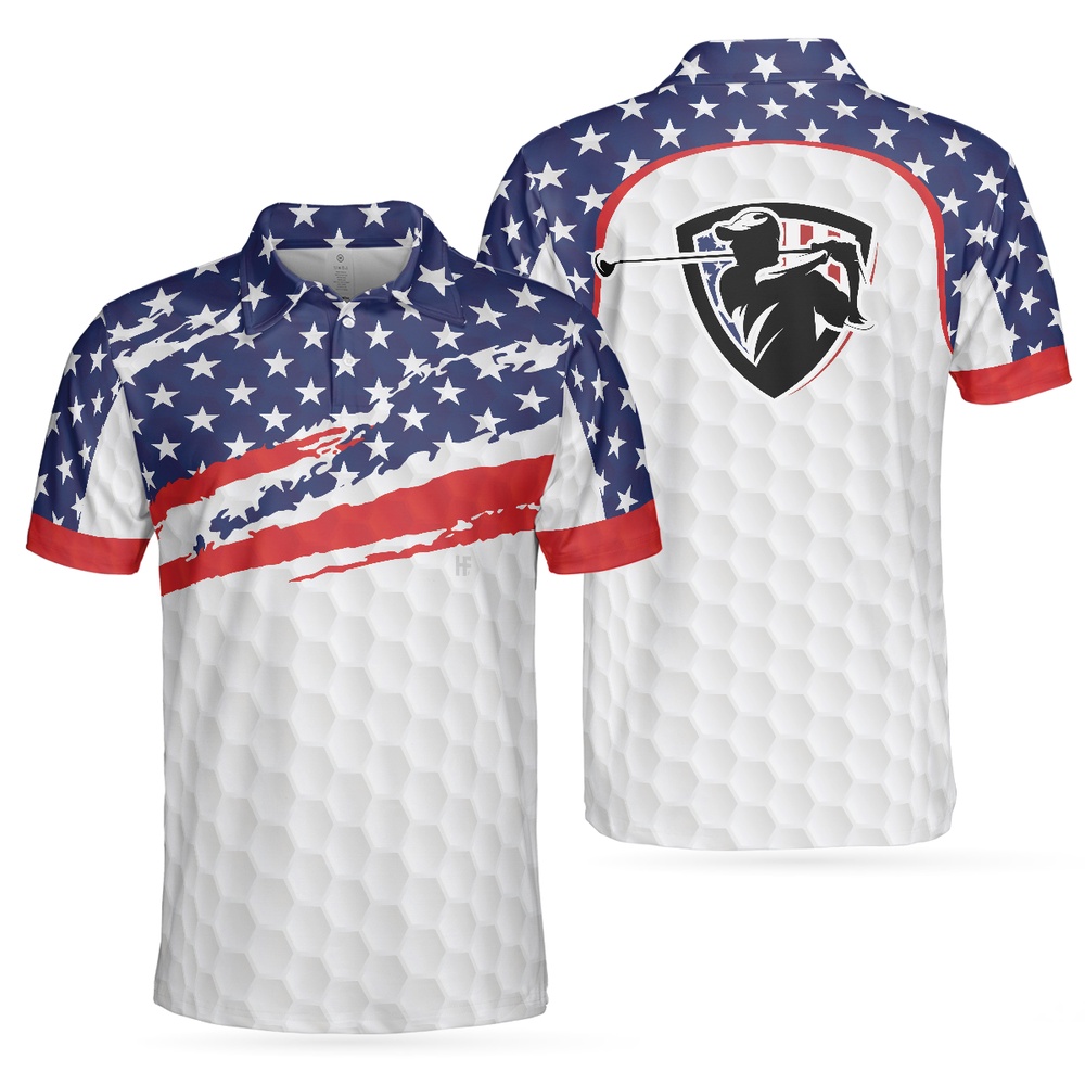 Golf Texture Short Sleeve USA…