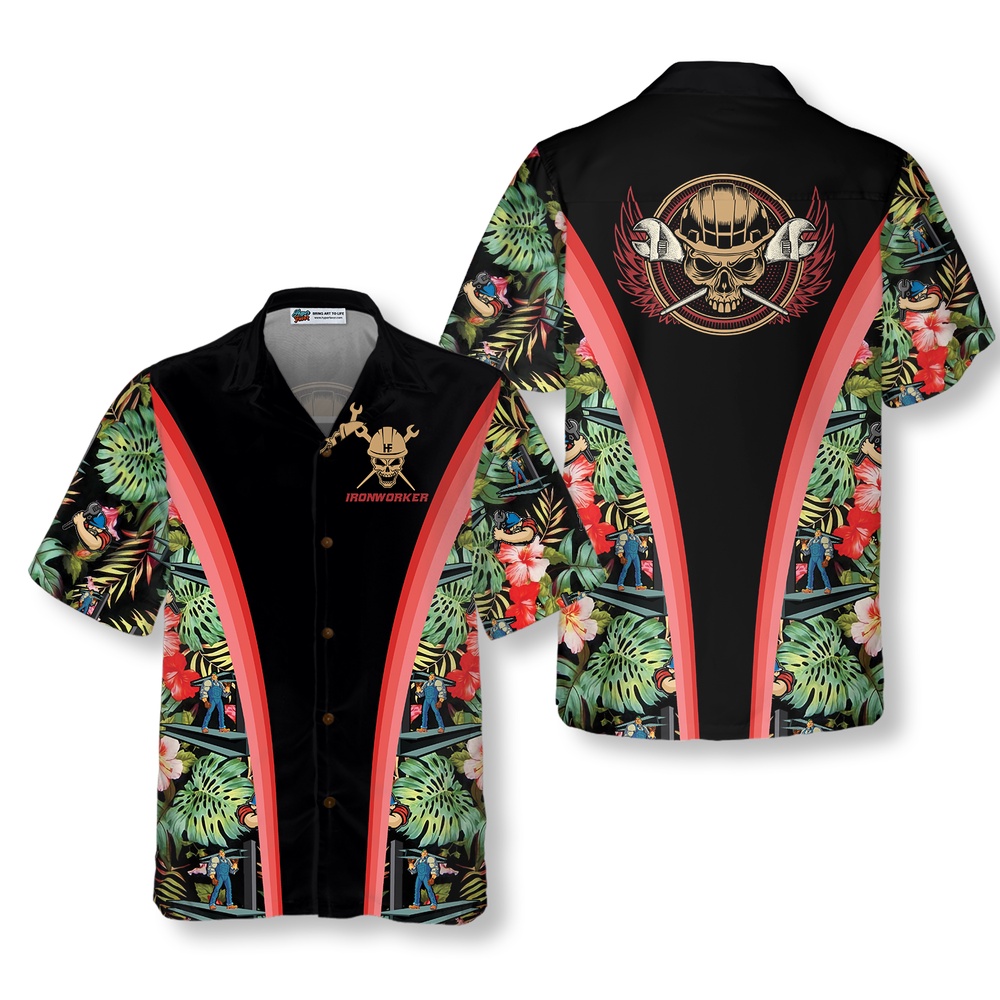 Ironworker Tropical Hawaiian Shirt