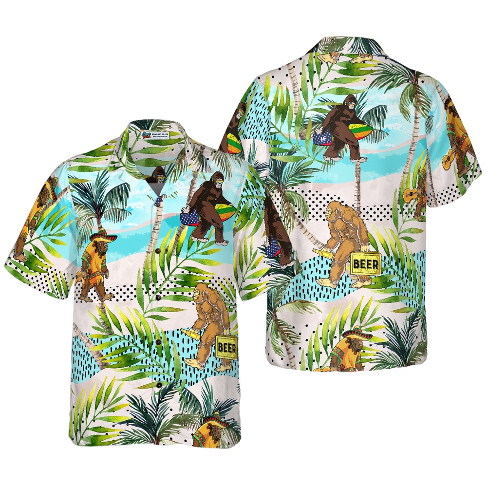 TROPICAL BIGFOOT SUMMER Hawaiian Shirt