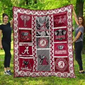 Alabama Crimson Tide Quilt Blanket…