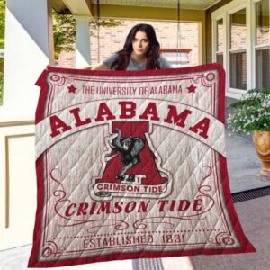 Alabama Crimson Tide Quilt Blanket…