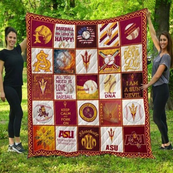 Arizona State Sun Devils Quilt Blanket Stylish Campus Warmth