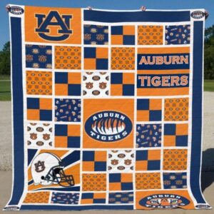 Auburn Tigers Quilt Blanket Celestial Essence Nook