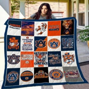 Auburn Tigers Quilt Blanket Proud Varsity Refuge 1