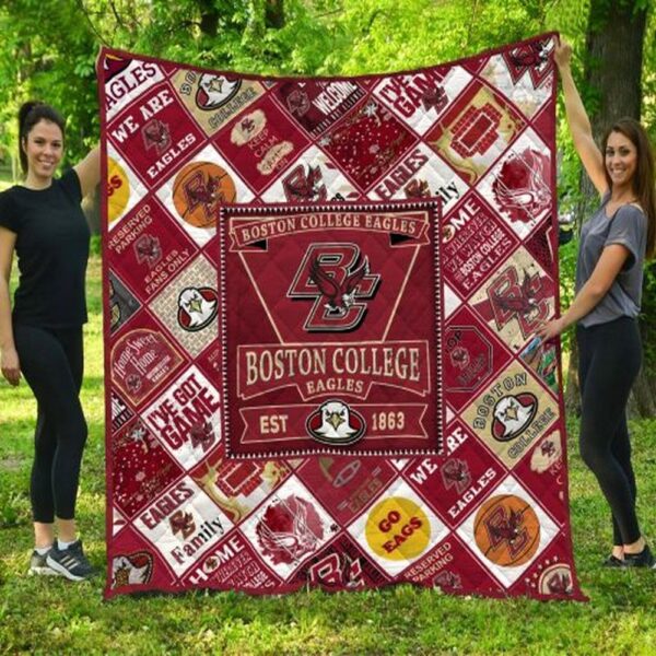 Boston College Eagles Quilt Blanket Chic Campus Snuggle