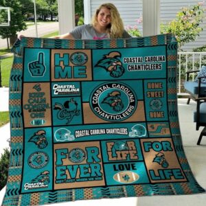 Coastal Carolina Chanticleers Quilt Blanket…