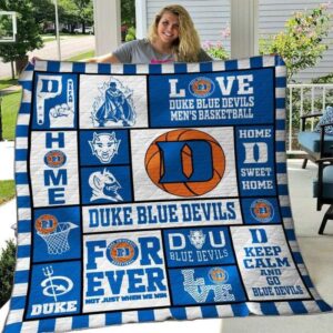 Duke Blue Devils Quilt Blanket Team Spirit Comfort 1