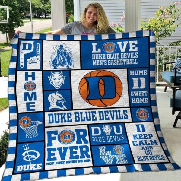 Duke Blue Devils Quilt Blanket Team Spirit Comfort