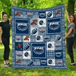 Florida Atlantic Owls Quilt Blanket…