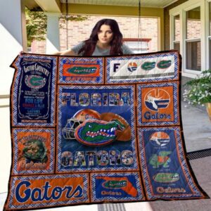 Florida Gators Quilt Blanket Celestial…