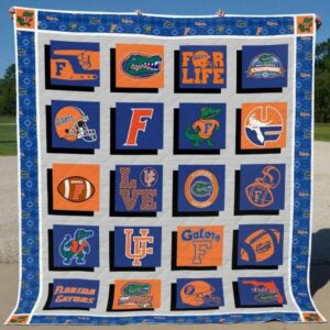 Florida Gators Quilt Blanket Collegiate Essence Wrap 1